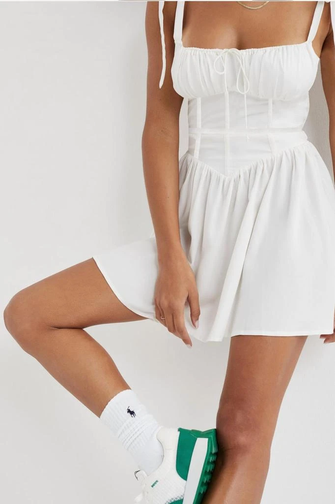 For Love & Lemons Jessie Mini Dress In White 2