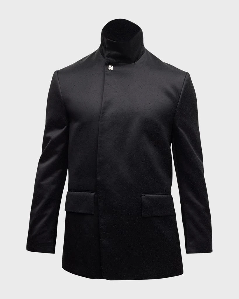 AMIRI Men's Double-Breasted Stand Collar Blazer 10
