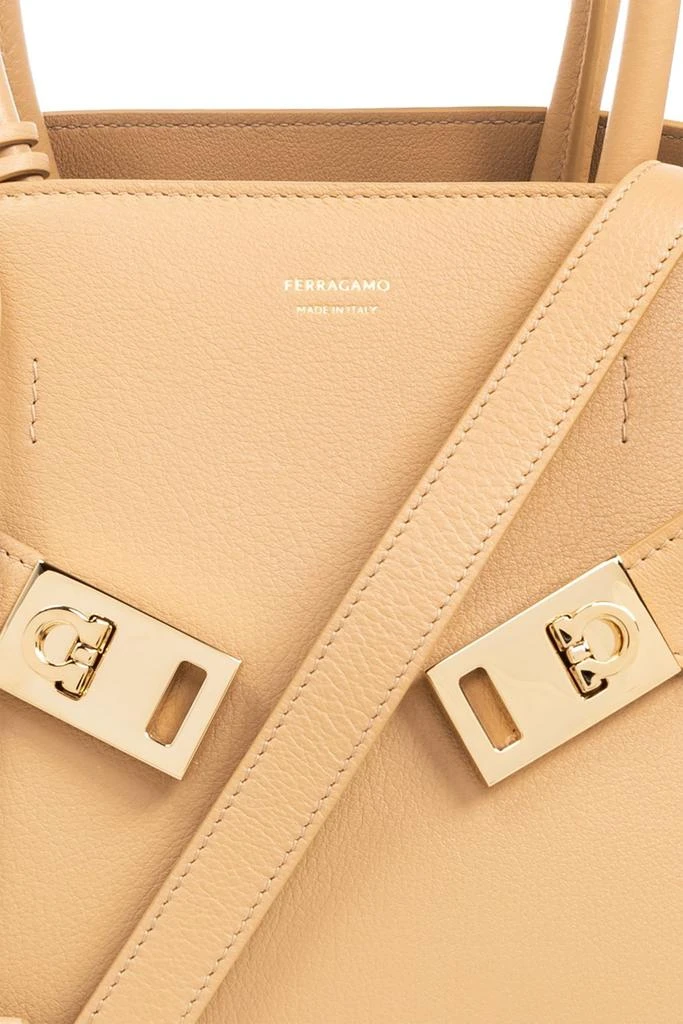 Salvatore Ferragamo Ferragamo Hug Logo Printed Tote Bag 5