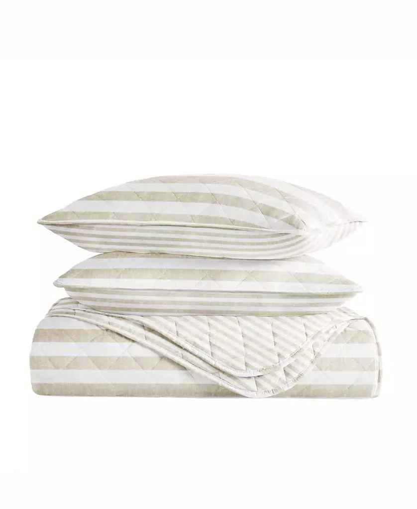 IENJOY HOME Classic Stripe Reversible 2-Pc. Quilt Set 4