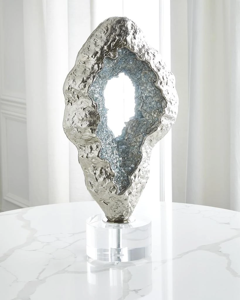 John Richard Fluctuating Blue Geode Sculpture