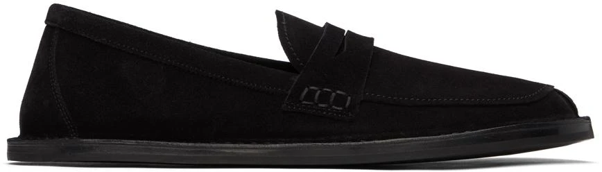The Row Men\'s Black Suede Loafers The Row - Brent Suede Loafers - Black The Row main image 3