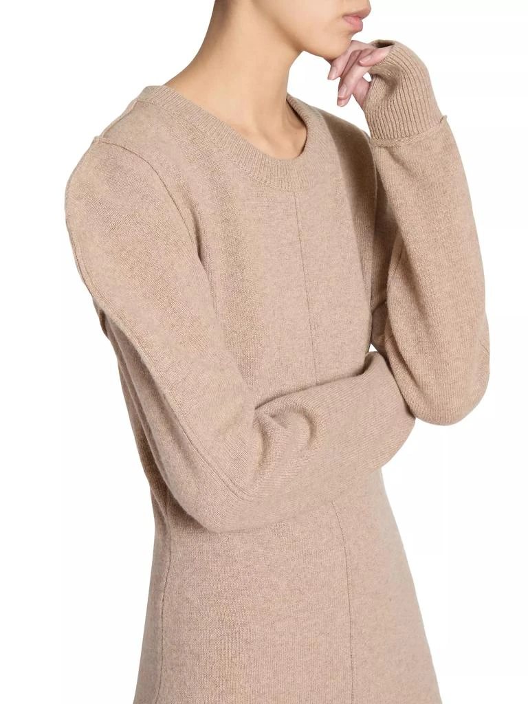 Lemaire Wool Seamed Crewneck Midi-Dress 6