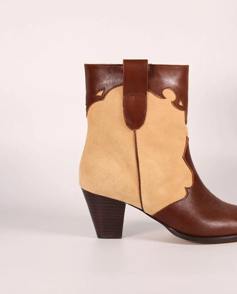 Toral Bottines Lara Marron & Beige 8