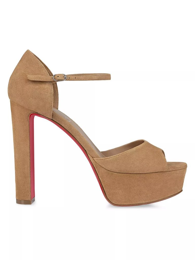 Christian Louboutin Sandaloo 130MM Veau Velours Platform Sandals 1