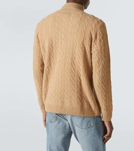 Ralph Lauren Cable-knit wool and cashmere half-zip sweater 4