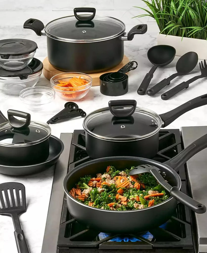 Basic Essentials 32-Pc. Nonstick Aluminum Cookware Set 2