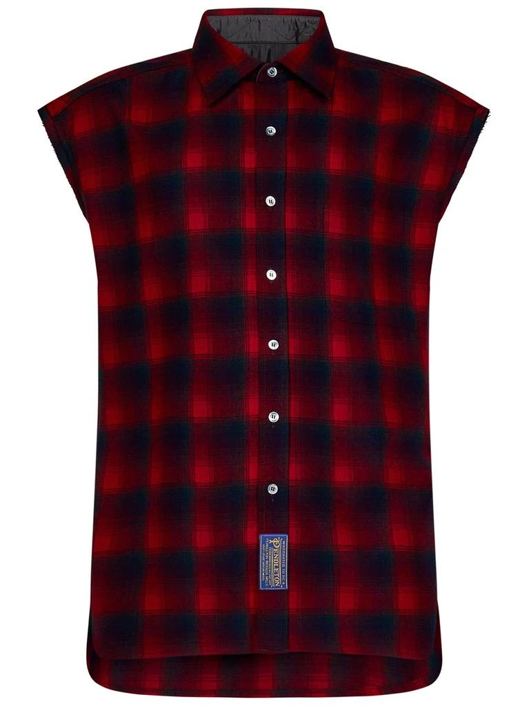 MAISON MARGIELA Maison Margiela Checked Sleevelss Shirt from Cettire