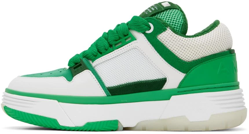 AMIRI White & Green MA-1 Sneakers 3