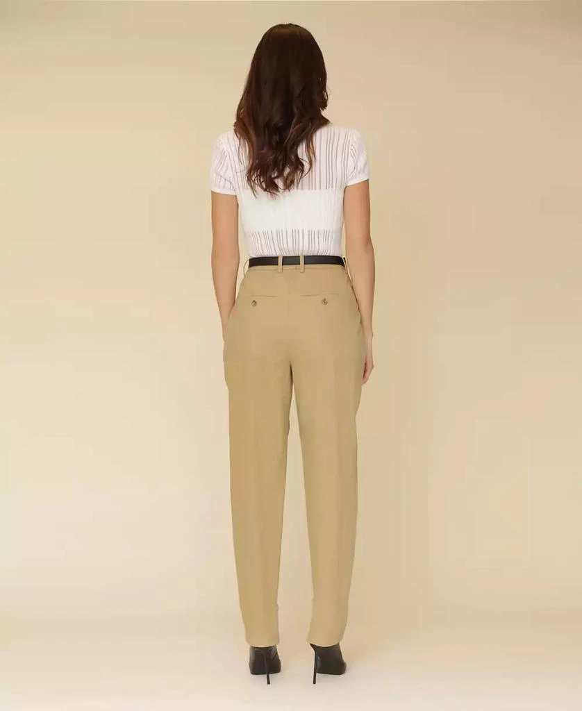 Avec Les Filles Women's High-Waisted Belted Tapered Pants 6