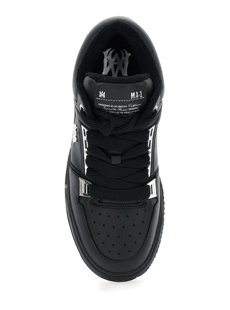 AMIRI Black Sneakers With Logo Patch On The Side And Logo Lettering On The Rear In Leather Man 4