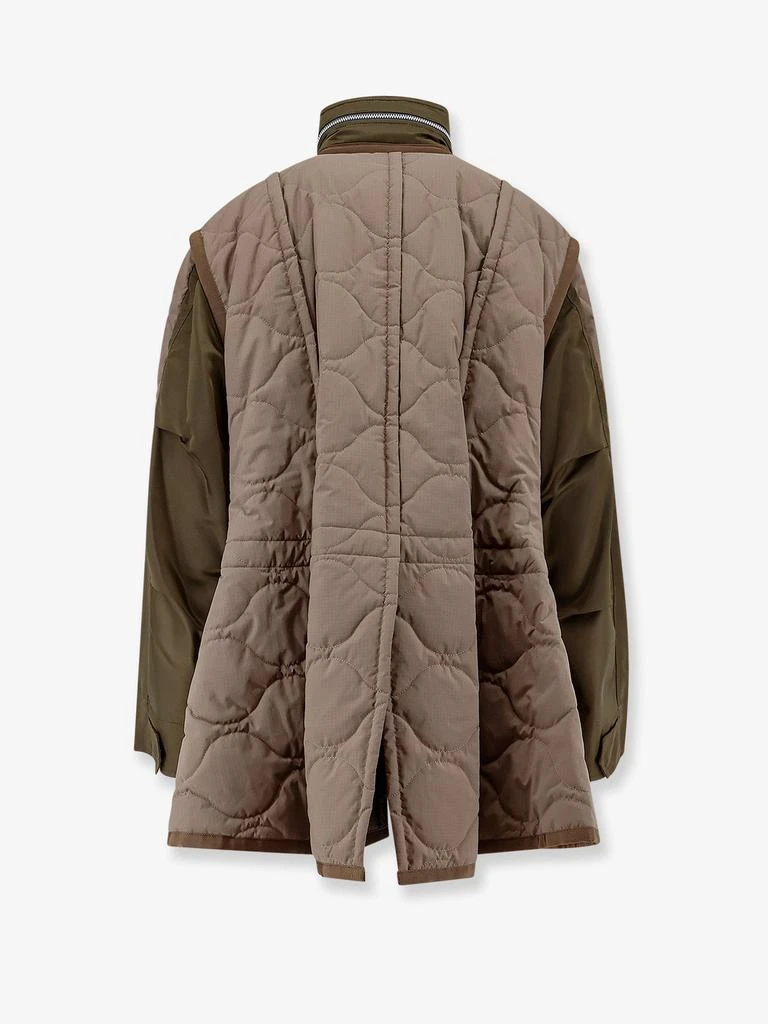 Sacai Padded and quilted jacket with nylon inserts 2