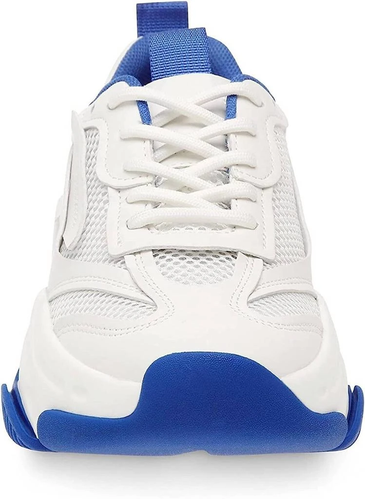 Steve Madden Women's Possession Sneaker In White/blue 3