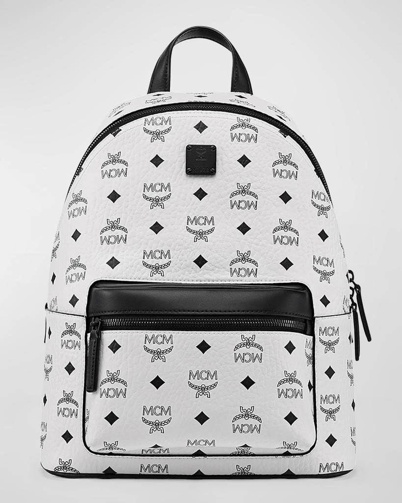 MCM Stark Small Logo Zip Backpack 1