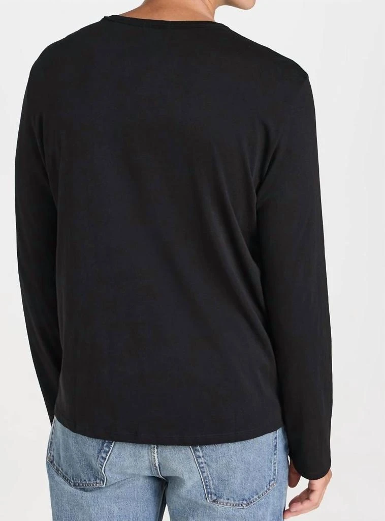 ATM Atm - Classic Jersey Long Sleeve Henley Top 2