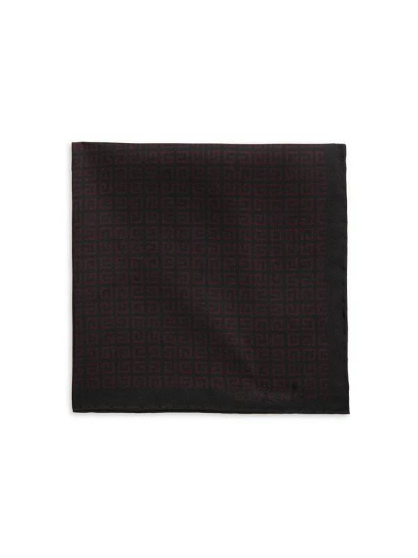 Givenchy Monogram Silk Pocket Square 1