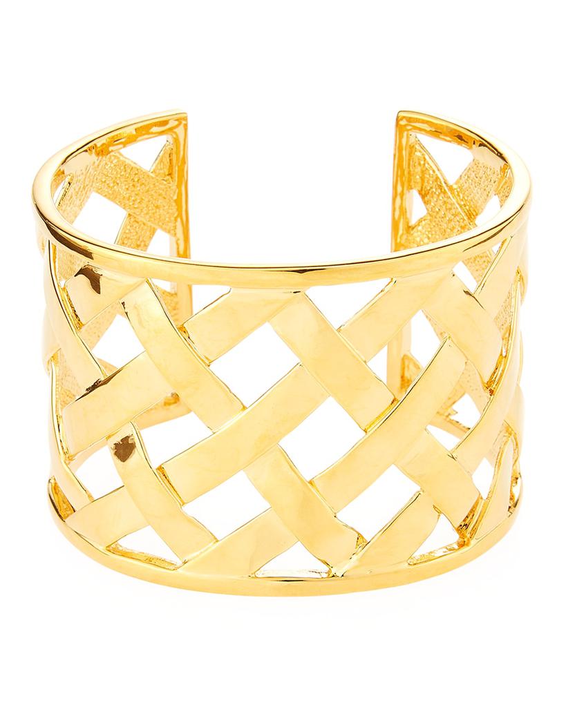 Kenneth Jay Lane Basketweave Cuff Bracelet