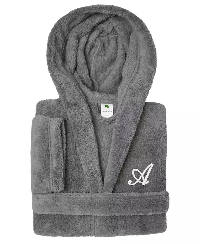 Linum Home Textiles Personalized Kids Super Plush Hooded Bathrobe