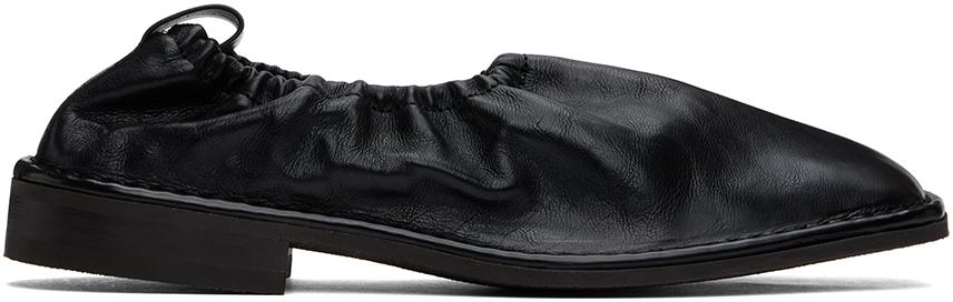 Lemaire Black Rubber Sole Loafers - Business Casual Shoes
