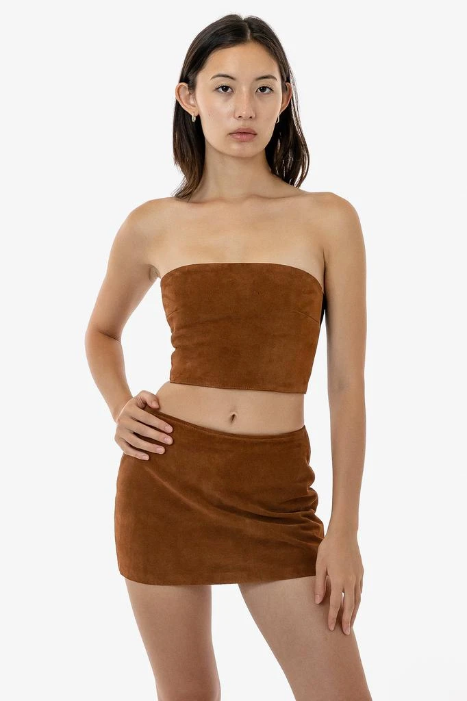 Los Angeles Apparel RLH739 - Suede Micro Mini Skort 1