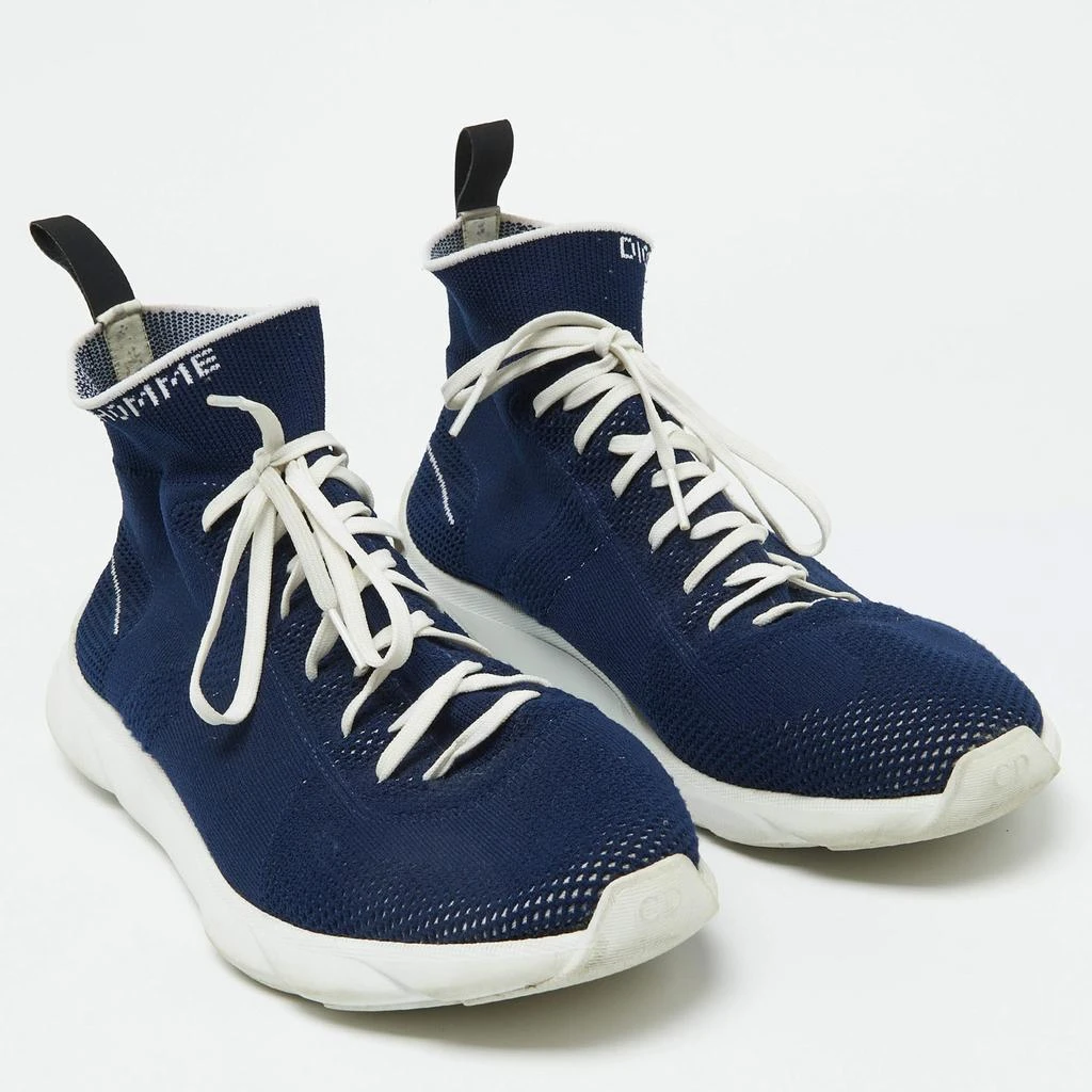 Dior Dior Homme Blue Knit Fabric B21 Sock Sneakers Size 41 4