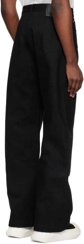 Rick Owens Black Double Knee Geth Cut Jeans 3