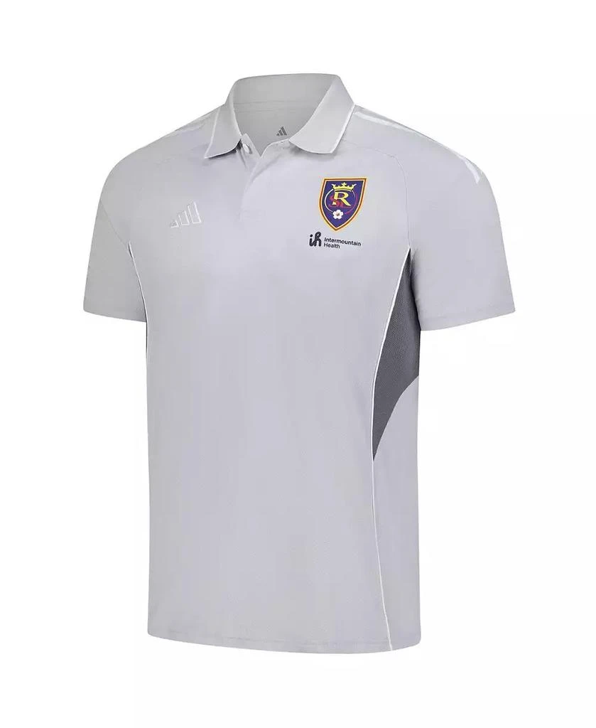 Adidas Men's Silver Real Salt Lake 2025 Training Polo Shirt 2