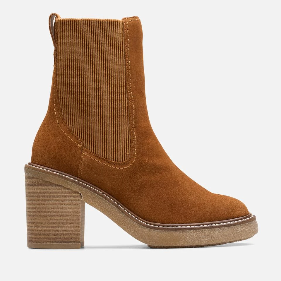 undefined CLARKS WOMEN'S CASSIANO TOP SUEDE CHELSEA BOOTS 1