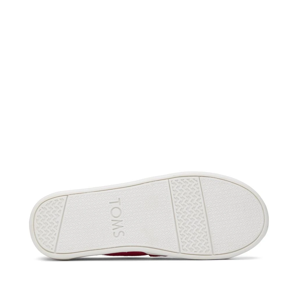 TOMS Shoes Youth Alpargata Pink Heritage Canvas Kids Shoe 4