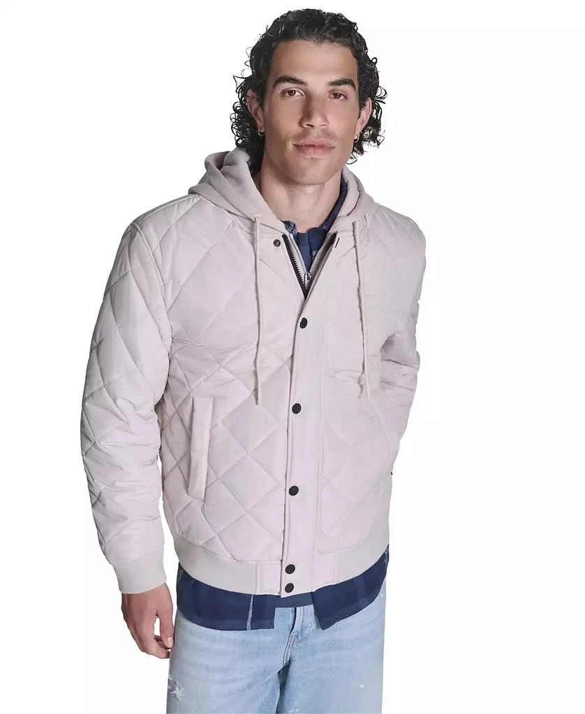 Converse Men's Diamond Quilted Baseball Bomber Jacket 1