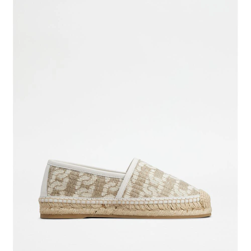 Tod's Kate Espadrilles in Canvas and Leather 1