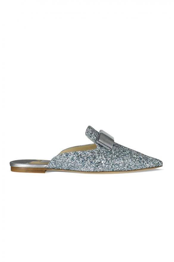 Jimmy Choo Luxury shoes for women jimmy choo silver glitter mules 1