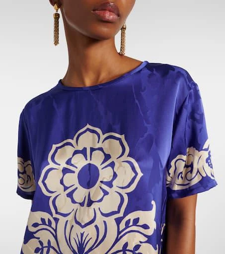 ETRO Floral satin top 4