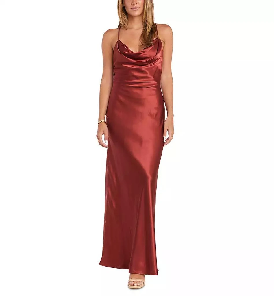 Morgan & Company Juniors' Tie-Back Sleeveless Scoop-Neck Dress 1