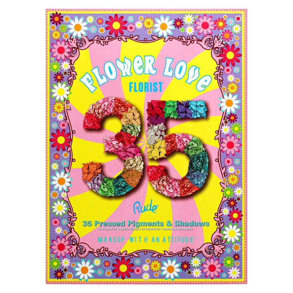 Rude Cosmetics Flower Love 35 Eyeshadows Palette - Florist by  for Women - 1.34 oz Eye Shadow 5