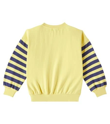 BOBO CHOSES Logo striped cotton jersey sweatshirt 4
