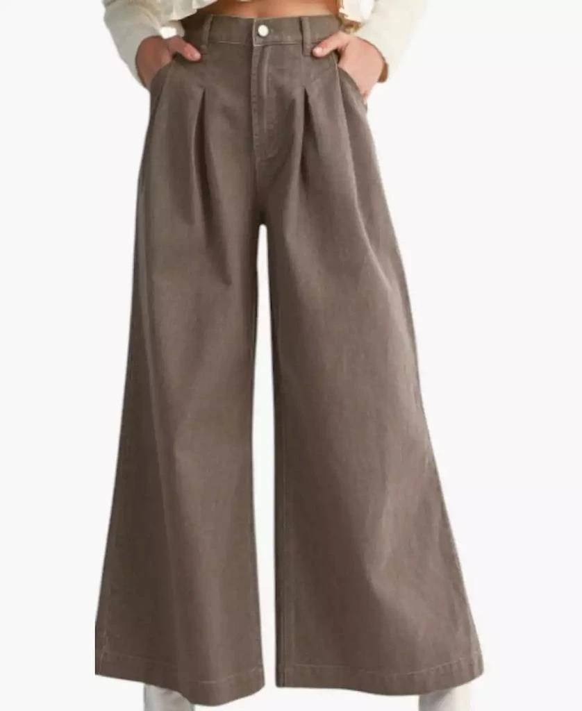 Modenaire Women
s High-Waist Wide-Leg Pleated Pants 4