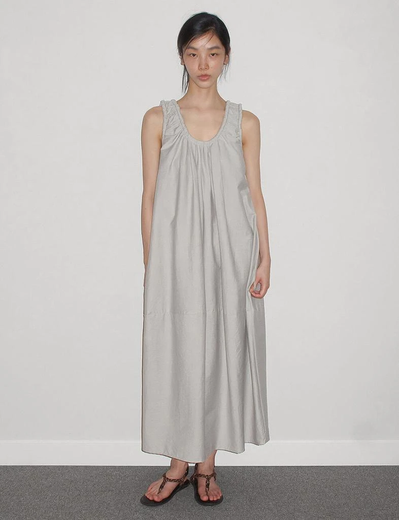 Pixie Market Puff Light-Grey Dress 3