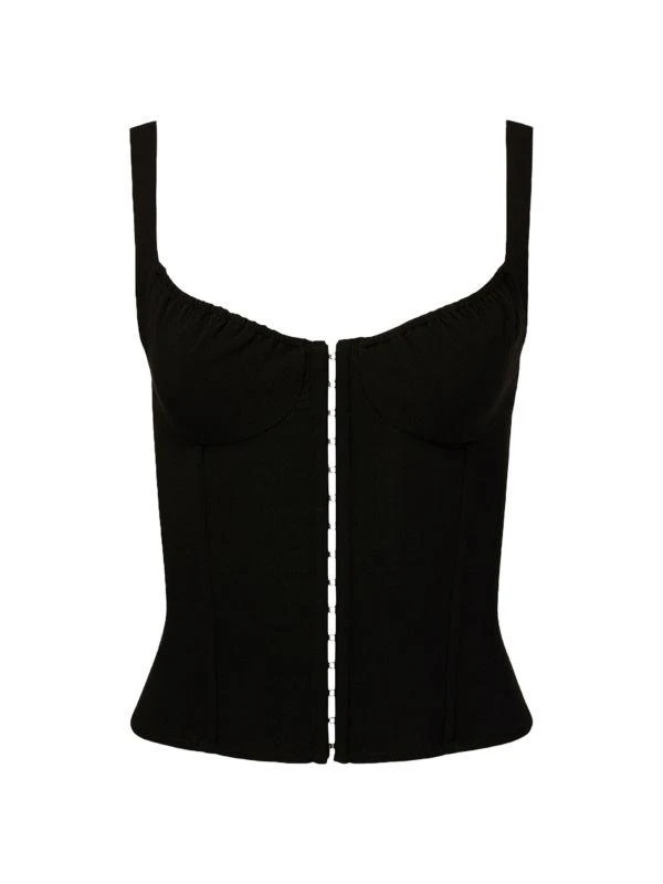 WeWoreWhat V Neck Corset Top 6