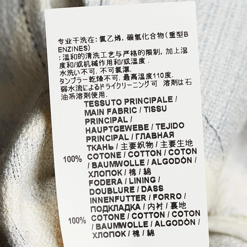 Marni Marni Blue Houndstooth Print Cotton Short Sleeve Coat M 5