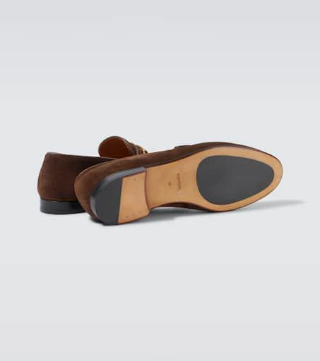 Tom Ford Liam chain-detail suede loafers 7