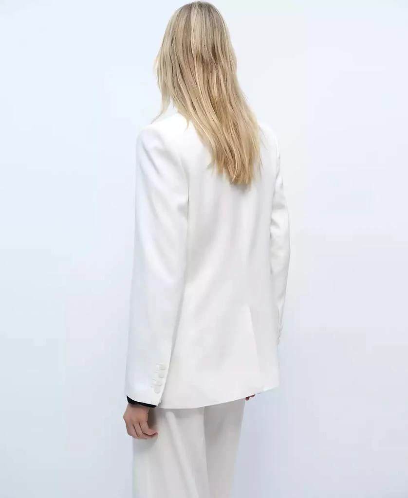Mango Women's Straight Button Suit Blazer 2