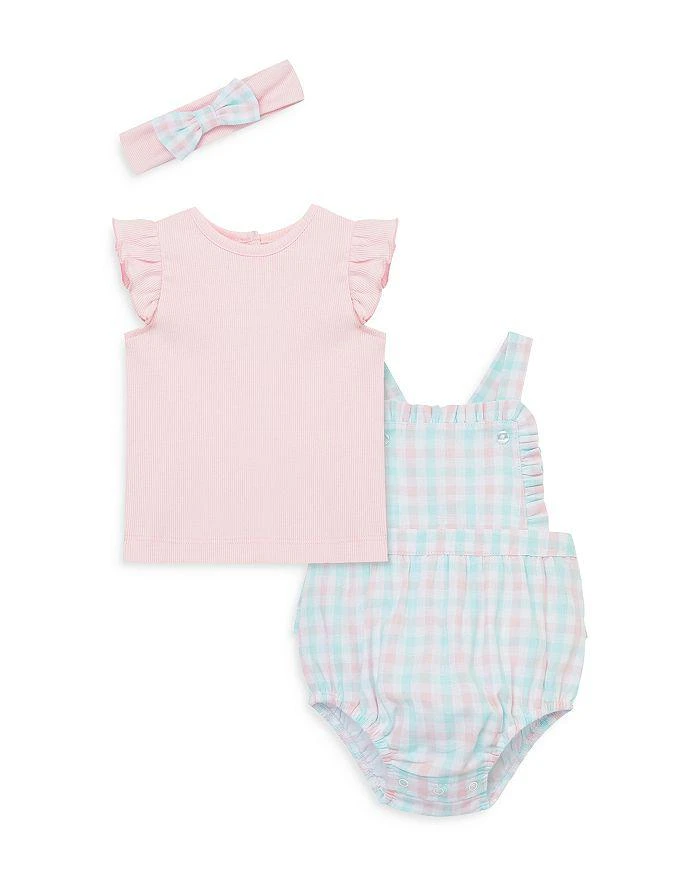 Little Me Girls' Check Bubble Romper & Headband - Baby 1