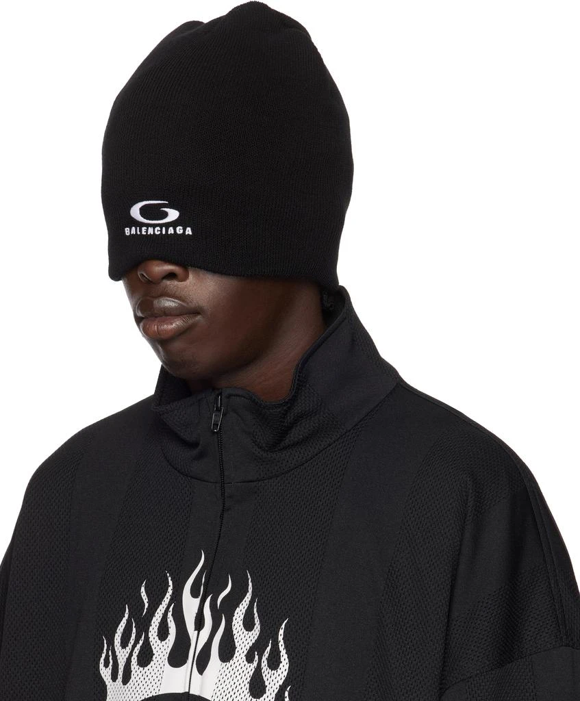 Balenciaga Black Loop Sports Icon Beanie 4