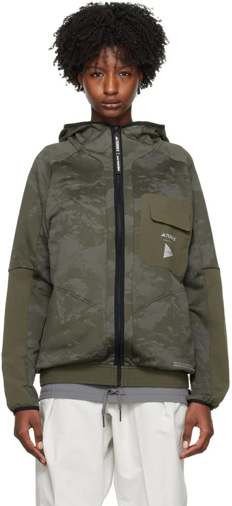 and wander Khaki adidas TERREX Edition Graphic Jacket 1