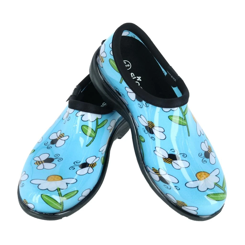 Sloggers Women's Bumble Bee and Flower Print Rain and Garden Shoes 3