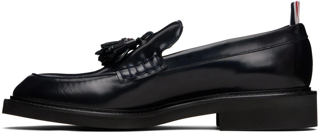 Thom Browne Navy Spazzolato Leather Tassle Loafers 3