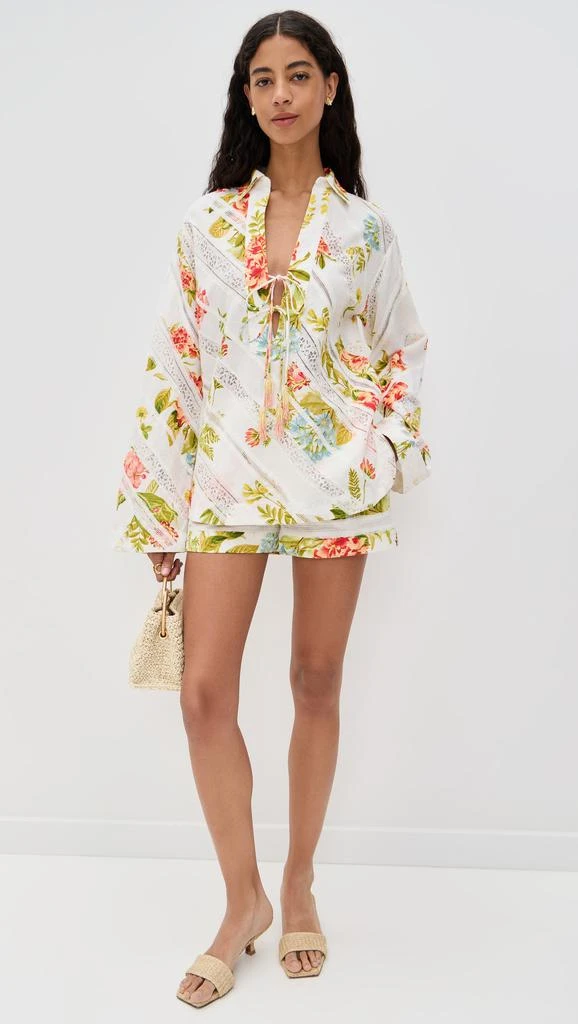 Hemant and Nandita Drop Shoulder Collared Tunic 4