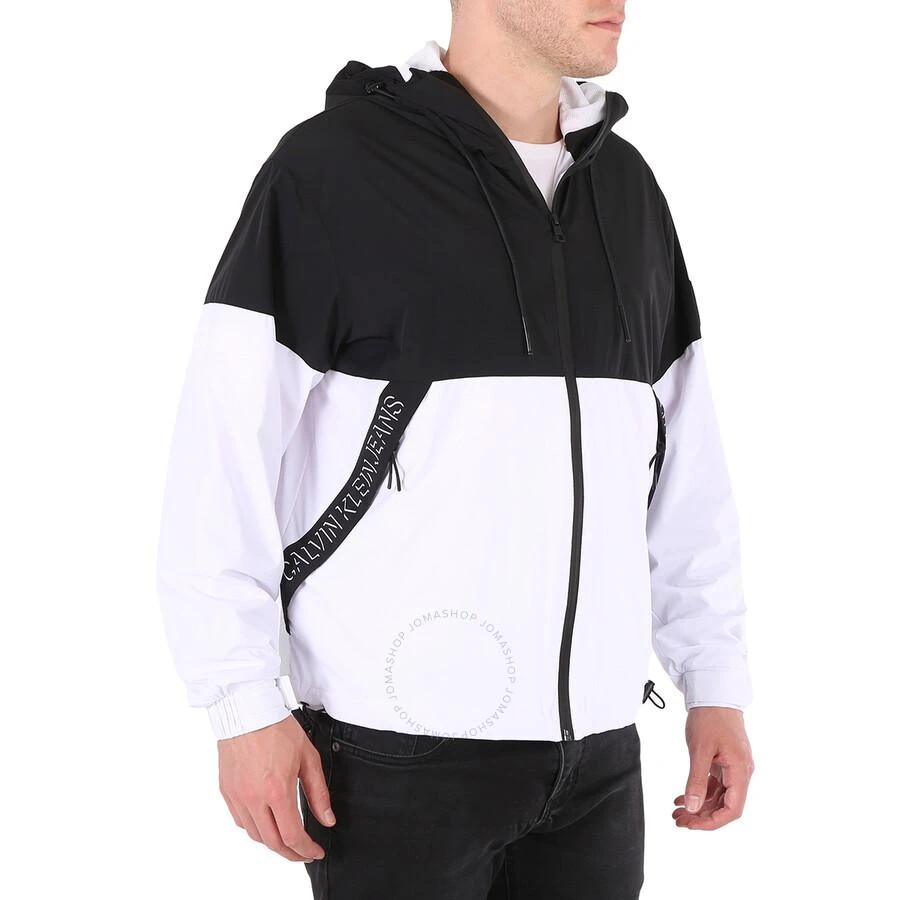 Calvin Klein Men's Black Color Block Windbreaker With Shadow Logo 2