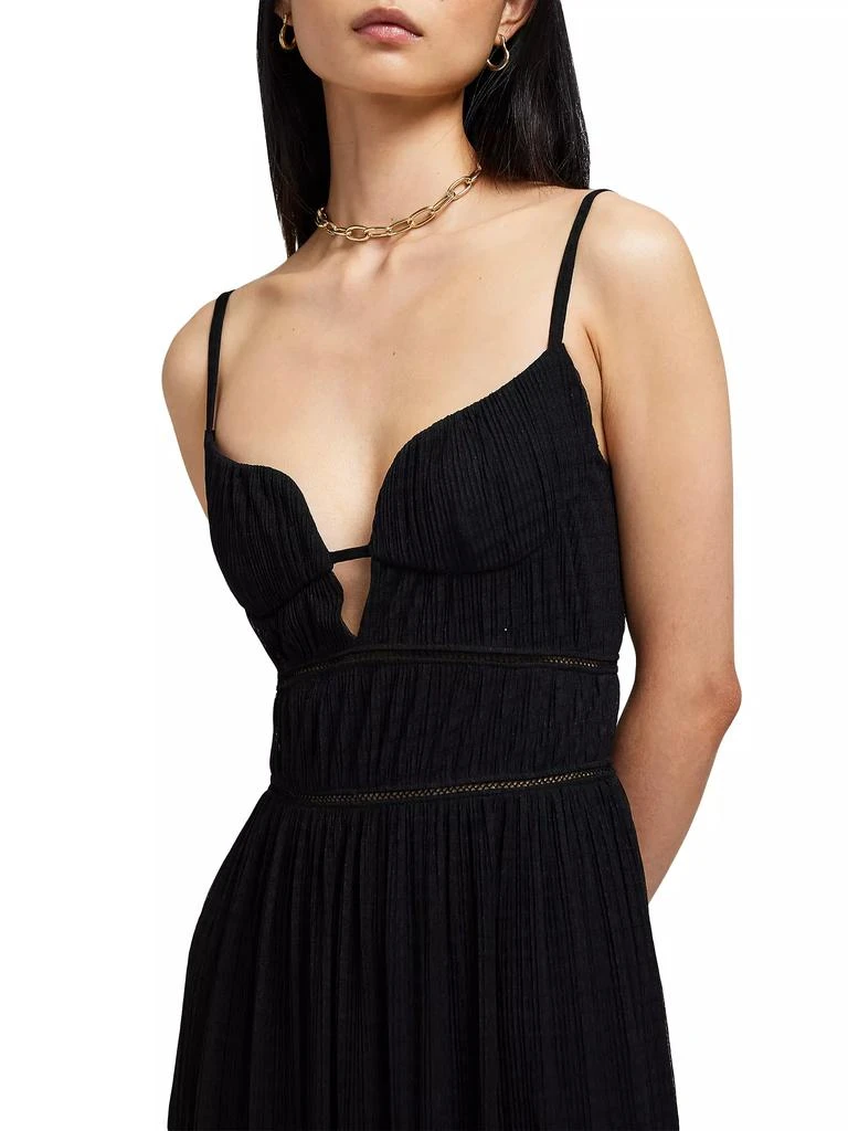 SIMKHAI Maude Crinkled Bustier Gown 6